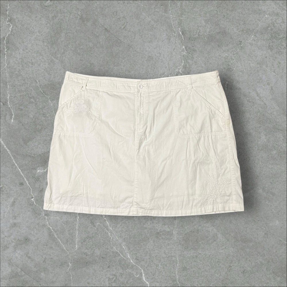 White Mini Skort